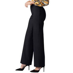 Womens <b>Black</b> High Waist Dress <b>Pants</b> Office <b>Work</b> Trousers Slim Fit Flared Leg Formal Business Casual Bottoms Wholesale Price - Product Image 3