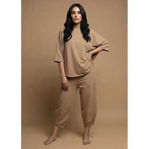 Conjunto de Pijama de Lavanda Premium para Mujer, Suave al Tacto, Dos Piezas, Ropa de Dormir, Ropa Casual, Conjunto a la Moda - Product Image 4