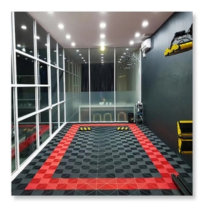 Dalles de sol modulaires en plastique pour garage, intérieur et extérieur, dalles de sol en vinyle PP renforcé, à emboîtement - Product Image 1