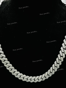 Rhodium Plated 925 Silver VVS Round Cut Diamond <b>Statement</b> <b>Necklace</b> Cuban Link Chain Hip Hop Everyday Wear - Product Image 3