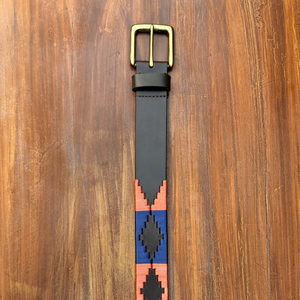 Genuine Water Buffalo Leather Polo Belt Premium Nylon Thread 35mm Width Heavy Hand Finish Durable Zinc Alloy Buckle Customized - Product Image 5