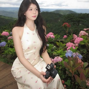 Vestido Maxi de Gasa con Estampado Floral para Mujer, Cuello en V, Espalda Descubierta, Cintura Alta, Lazo, Verano, Playa, OEM ODM - Product Image 2