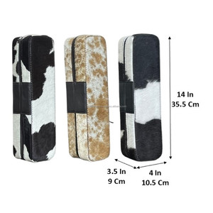 Estuche para Rizador de Pelo de Cuero Vacuno Genuino, con Cremallera, Resistente al Calor, Estilo Occidental, Bolsa de Almacenamiento para Viajes - Product Image 2