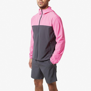 Ensemble veste coupe-vent et short en tissu premium, respirant, vêtements de sport d'extérieur, fournisseur de haute qualité - Product Image 4