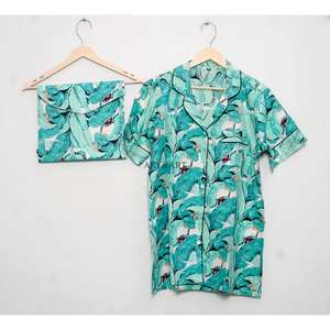 Ensemble de pyjama court en coton confortable pour femmes, design mignon avec poches, vêtements de nuit d'été, sous-vêtements sexy - Product Image 4