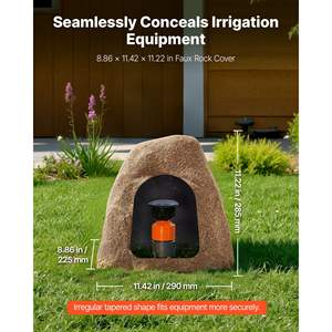 หินเทียมขนาดเล็ก น้ำหนักเบา ทนทานต่อสภาพอากาศ ผิวสัมผัสเหมือนจริง สำหรับปิดปั๊มน้ำบาดาลกลางแจ้ง - Product Image 4