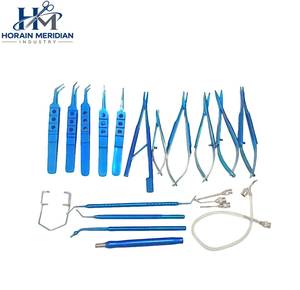 Juego de Instrumentos Microquirúrgicos Oftálmicos de Acero Inoxidable con Recubrimiento de Titanio Azul de 21 Piezas, Certificado CE, para Cirugía de Cataratas - Product Image 6