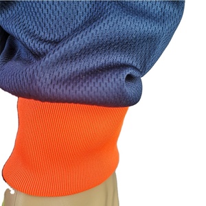 Hi <b>Vis</b> Class 3 Reflective Safety <b>T</b>-<b>Shirt</b> Polyester/Cotton Breathable Unisex Lime Orange Navy Bottom Short/Long Sleeve - Product Image 4