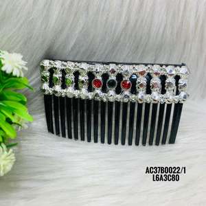 Peigne à cheveux en laiton plaqué or et argent - Accessoire de mode léger et durable - Product Image 2