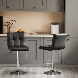 Adcock Bar <b>Stool</b> Modern Counter Height <b>Stool</b> Kitchen Furniture Contemporary Design Cushioned <b>Seat</b> Ergonomic Adjustable PU - Product Image 5