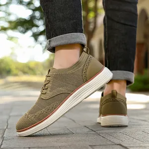 Nouvelles baskets décontractées pour hommes, légères et confortables, respirantes, en maille, à semelle souple, idéales pour la marche et le jogging en été - Product Image 5