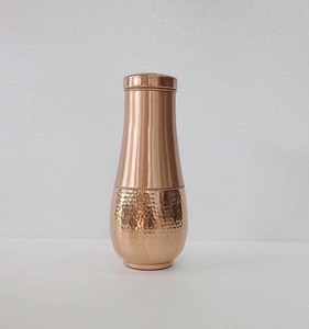 Indian Exporter Classic Copper <b>Bottle</b> with Large Capacity and Lids for Office Travel & Gym Daily Hydration - Product Image 1