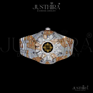 Reloj de Cuarzo con Diamantes Moissanite VVS Clásico de Exportación India para Hombre, Estilo Antiguo de Lujo para Negocios, Resistente a los Arañazos, Disponible para la Venta - Product Image 3