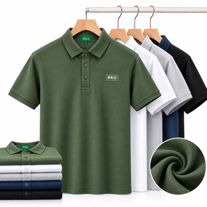 Polo en tricot respirant pour homme - Product Image 1