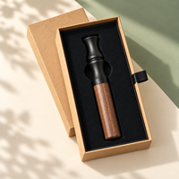 Inhaler Aroma Tanpa Asap Gaya Bambu Label Pribadi Bebas Baterai Dapat Digunakan Kembali Tongkat Kayu Inti Kapas Beraroma