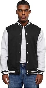 Chaqueta Varsity de Invierno para Hombre, Personalizada de Fábrica, Mezcla de Lana Ecológica, con Bordado de Letras en las Mangas Blancas, Estilo Urbano - Product Image 5