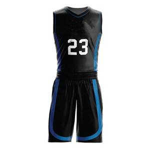 2026 New Custom All Black Basketball Uniform Sets Breathable Reversible Basketball Uniforms Sublimation <b>Mens</b> Jersey Basketball - Product Image 3