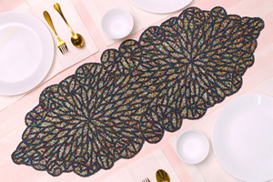 ผ้าปูโต๊ะผ้าฝ้ายปักลายลูกปัดเสื่อตกแต่งห้องครัวบ้าน - Product Image 2