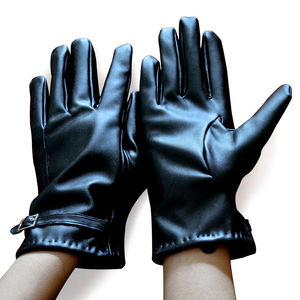 Guantes de Cuero Cálidos para Invierno para Motocicleta con Forro Térmico de Lana de Pakistán - Product Image 6