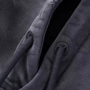 Sudadera con Capucha para Hombre, Estilo Desgastado, Corte Holgado, Felpa de Algodón, MOQ Bajo, Proveedor OEM ODM - Product Image 5