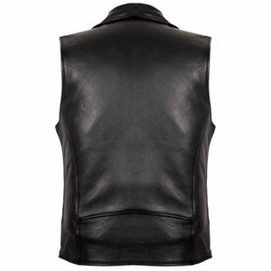 Chaleco de Cuero Estilo Vaquero, Diseño Personalizado OEM/ODM, Chaleco Occidental Clásico de Cuero Genuino, Suministro Directo de Fábrica - Product Image 3