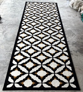 Alfombra de Lana Hecha a Mano con Diseño Floral Rojo, Alfombra de Primera Calidad para Decoración del Hogar y Sala de Estar - Product Image 4