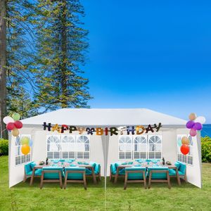 10x20 Ft Outdoor Party <b>Tent</b> with 4 Removable Sidewalls Waterproof <b>Canopy</b> Wedding Gazebo White - Product Image 2