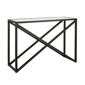 High Quality Iron Console <b>Table</b> with Rock Slab Edge <b>Folding</b> Feature for Minimalist and Industrial Interiors - Product Image 5