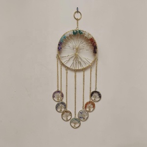 Wholesale Seven Chakra Tree of Life Crystal Wall Hanging | DIY Christmas Home Decoration Meditation & Feng Shui - Product Image 3