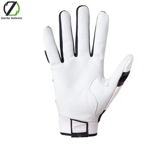 Guantes de Bateo de Béisbol |   Par |   Adultos y Jóvenes |   Palma de cuero de grano completo |   Insertos AirMesh |   Correa de Muñeca QuikAdjust - Product Image 2