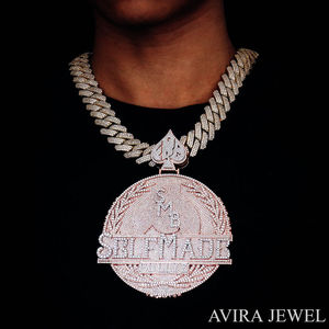 จี้รูปถุงเงินแบบ Iced Out Boss Man ทำจากเงินแท้ 925 ชุบทองสองสี เหมาะสำหรับทั้งชายและหญิง สไตล์ฮิปฮอป - Product Image 2