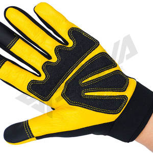 Guantes de Trabajo de Alta Seguridad OEM Personalizables Multiusos Ligeros Transpirables Compatibles con Pantallas Táctiles de Cuero Sintético - Product Image 6