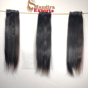 Cabello Humano Virgen Indio Natural, Extensiones de Cabello Liso y Sedoso de 10-36 Pulgadas, Paquetes al por Mayor - Product Image 5