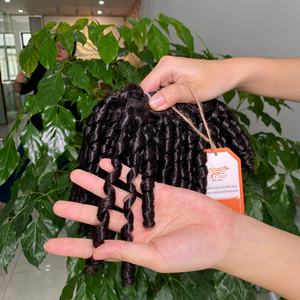 Extensiones de cabello de trama negra rizada Pixie de grado 12A 100% paquetes de cabello vietnamita crudo cutícula virgen alineada - Product Image 3