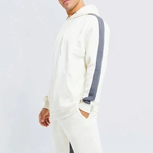 Ensemble sweat à capuche et pantalon de jogging pour homme, color block, décontracté, en molleton tricoté 100% coton, écologique, 300g, vêtements d'hiver - Product Image 4