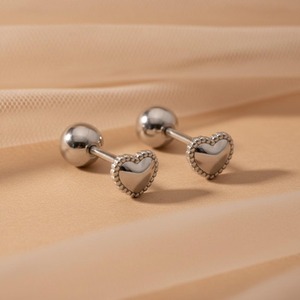 Pendientes de Corazón con Baño de Oro de 18k, Diseño Bonito, Plata 925, Joyería Unisex para Uso Diario - Product Image 4