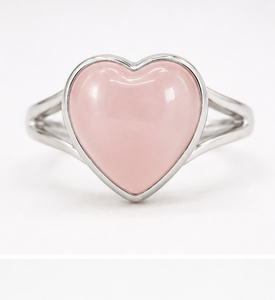 AAA quality Silver Rose <b>Quartz</b> <b>Ring</b> Genuine <b>Ring</b> Wholesale Price Fine Heart Shell <b>Rings</b> for Women Sterling Silver Bulk Lot - Product Image 3