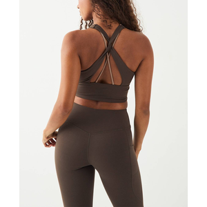 Conjunto Deportivo para Mujer 2026 de Alta Elasticidad y Agradable al Tacto, Top y Bra Deportivo para Yoga, Ropa Deportiva con Espalda Cruzada - Product Image 2