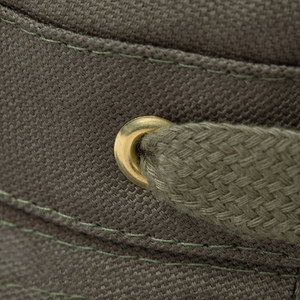 Chapeau Bob en Toile Unisexe Personnalisable avec Logo, Couleur Vert Olive, avec Oeillets de Ventilation pour Tenue Décontractée Printemps-Été en Extérieur - Product Image 3