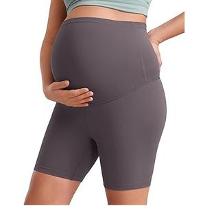 Shorts de maternité pour femmes enceintes, coupe slim, leggings de fitness, compression, extensibles, yoga, shorts de maternité - Product Image 1