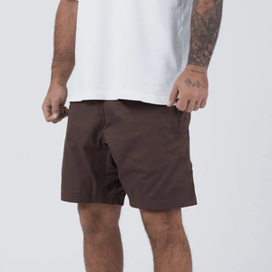Shorts de bain décontractés pour hommes en lin/coton Oxford – Taille mi-haute, braguette zippée, écologiques, imperméables et séchage rapide - Product Image 5