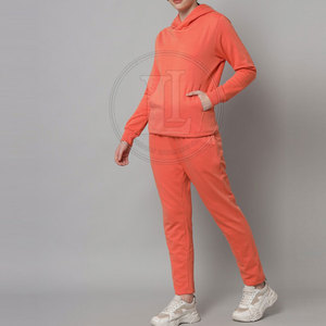 High Stretch Winter Hooded Casual <b>Women</b> Tracksuit Breathable Comfort Soft Fit 100% Cotton for Sports Gym Use - Product Image 3