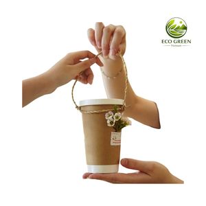 Portavasos de Pasto Marino Sostenible, Hecho a Mano, para Tazas de Café y Té, Embalaje Ecológico, Decoración del Hogar, Regalo Empresarial - Product Image 1