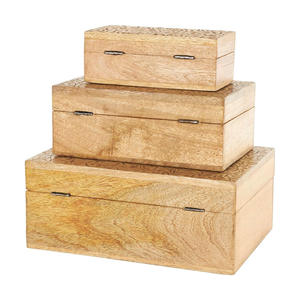 Aaliyan Impex Decorative Wooden Storage <b>Box</b> for Jewelry Coins Gifts Personal <b>Treasures</b> with Vintage Rustic Home Decor Style - Product Image 6