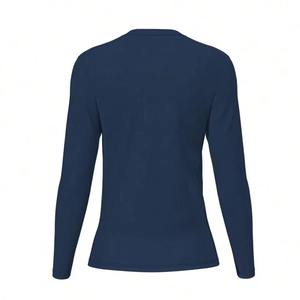 Haut de compression respirant et à séchage rapide pour femme en polyester/nylon, protection anti-UV UPF 50+, motif personnalisé, vente en gros Sialkot - Product Image 2