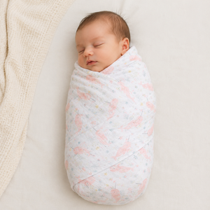Manta Envolvente para Bebé de Muselina de Algodón Orgánico |   Envoltura de punto para bebé, ligera, transpirable, con estampado de dibujos animados, de primera calidad - Product Image 2