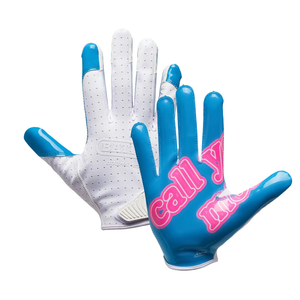 Gants de football américain 7v7 en néoprène et gel de silicone, doigts entiers, haute qualité, personnalisables, durables, antidérapants, pour jeunes - Product Image 2