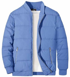 Chaqueta Bomber de Invierno para Hombre al por Mayor con Logotipo Personalizado, Tejida, Transpirable, Lavada, Cortavientos, Talla Única, Relleno de Algodón - Product Image 1