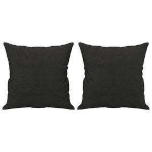 Coussin décoratif carré en polyester noir de 16 x 16 pouces - Product Image 2