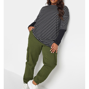 Ladies Double Sleeve T Shirt 2 In 1 Layered Design Cotton Casual Oversized Women Fashion Streetwear <b>Tops</b> Supplier - Product Image 2